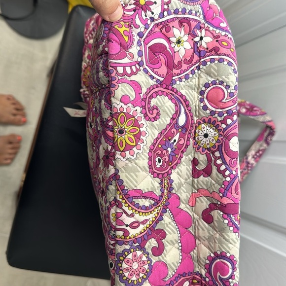 Vera Bradley plaid and paisley large tote - Picture 7 of 10